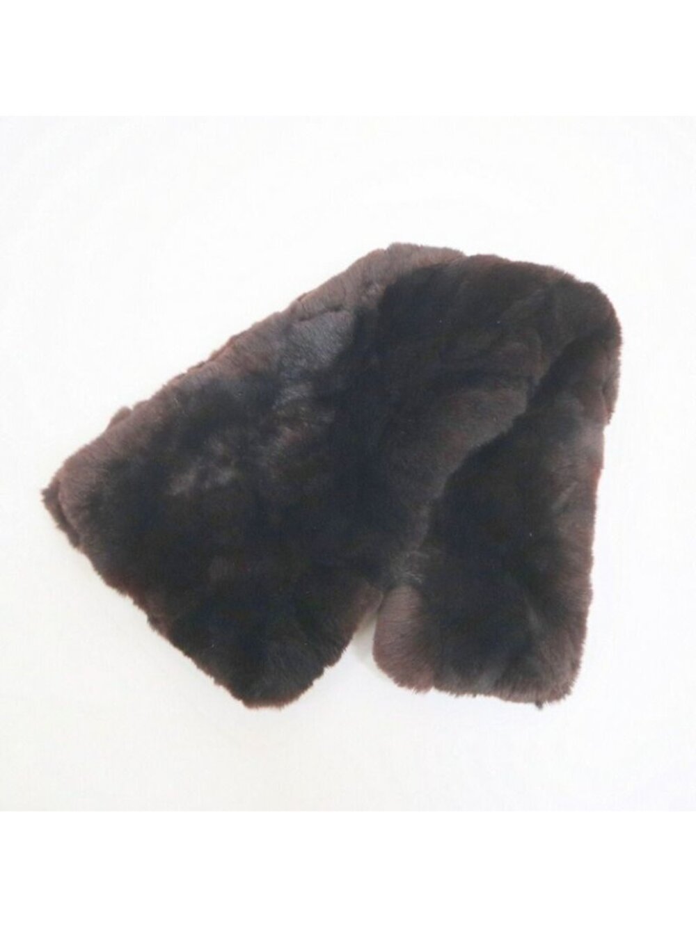 Chanel Lapinfa Scarf Brown Rabbitfa Silk
